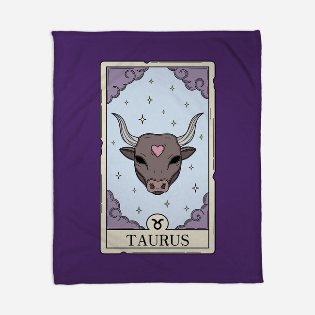 Taurus Card-None-Fleece-Blanket-Maria