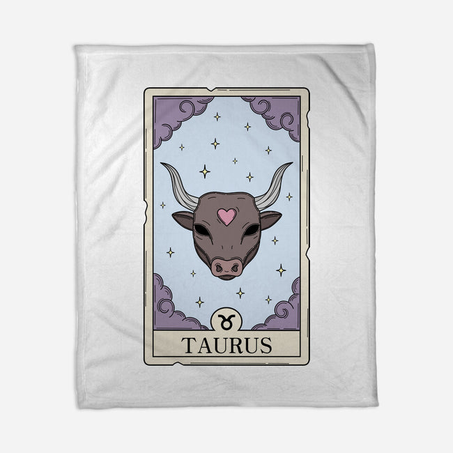 Taurus Card-None-Fleece-Blanket-Maria