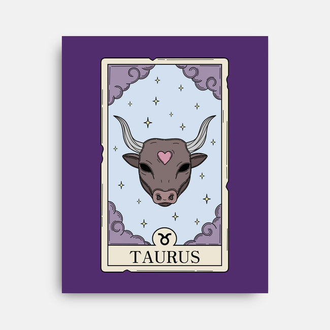 Taurus Card-None-Stretched-Canvas-Maria