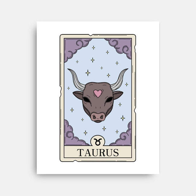 Taurus Card-None-Stretched-Canvas-Maria