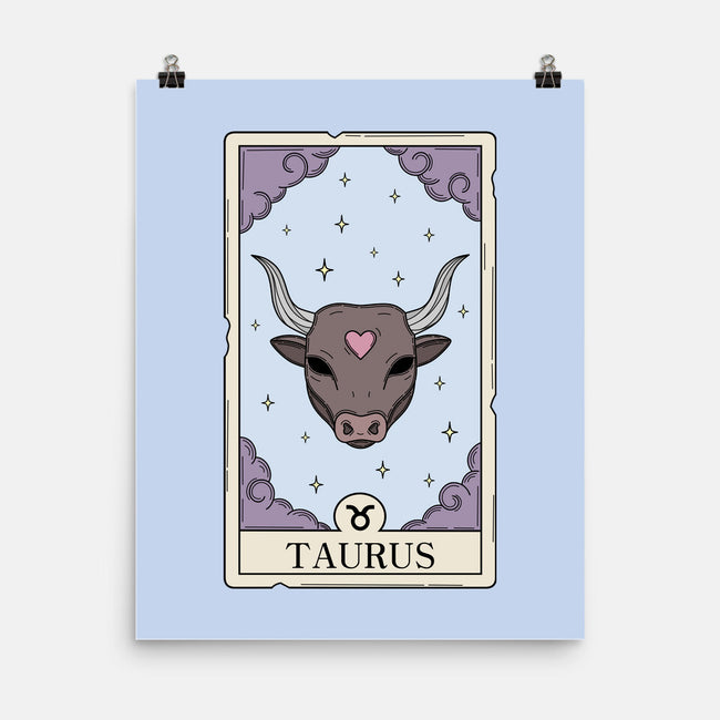 Taurus Card-None-Matte-Poster-Maria