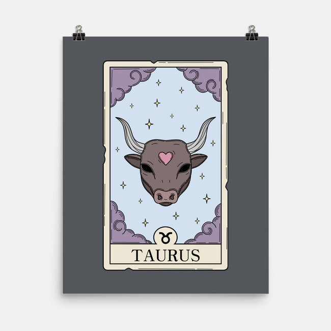 Taurus Card-None-Matte-Poster-Maria