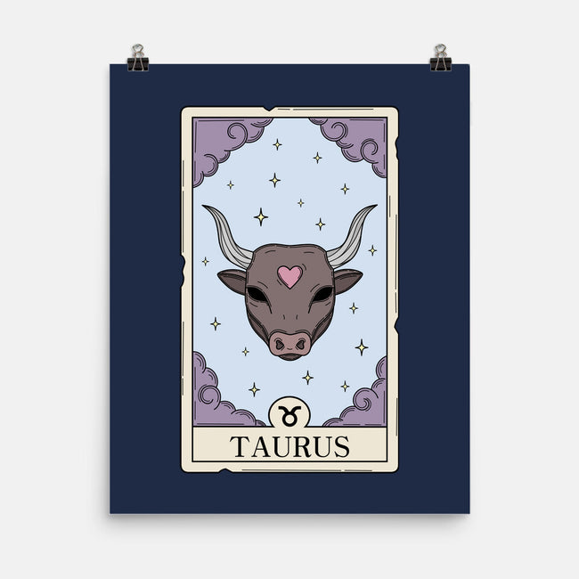 Taurus Card-None-Matte-Poster-Maria