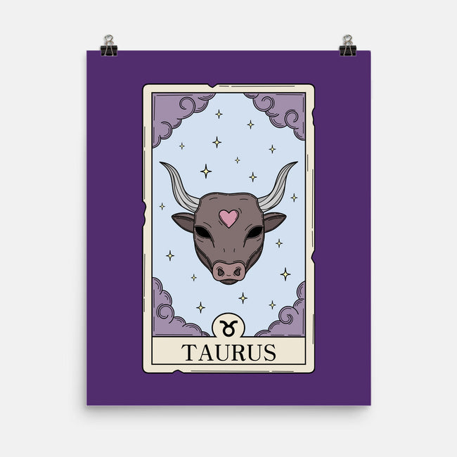 Taurus Card-None-Matte-Poster-Maria