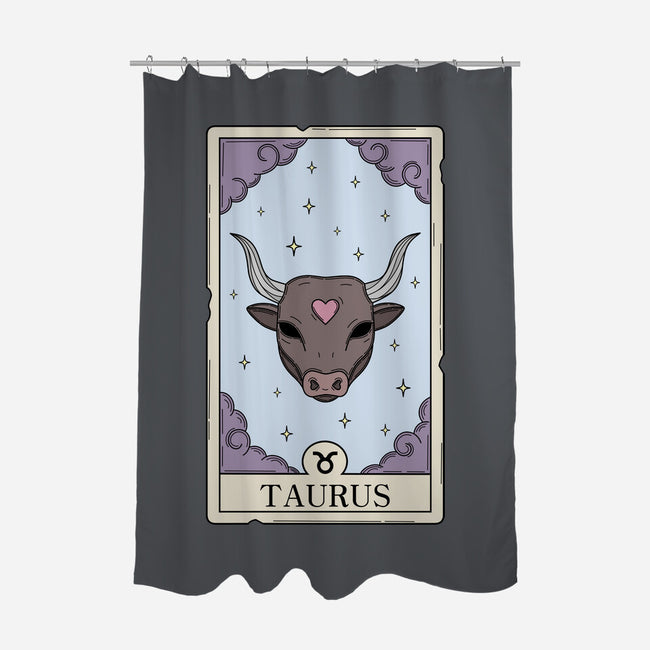 Taurus Card-None-Polyester-Shower Curtain-Maria