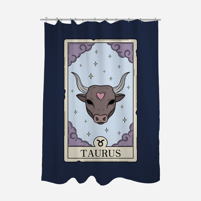Taurus Card-None-Polyester-Shower Curtain-Maria