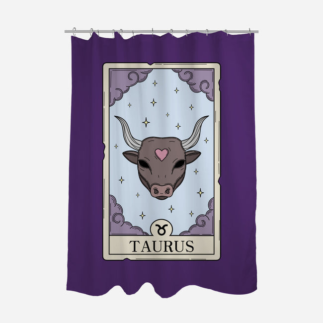 Taurus Card-None-Polyester-Shower Curtain-Maria