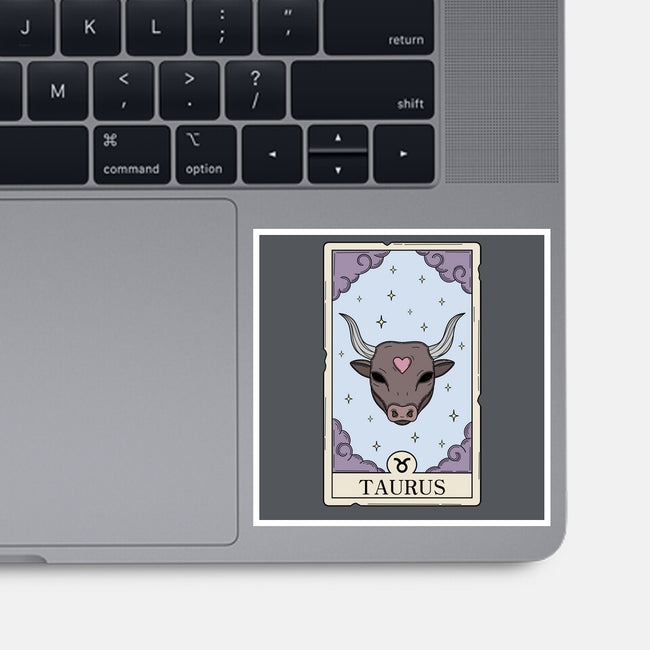 Taurus Card-None-Glossy-Sticker-Maria