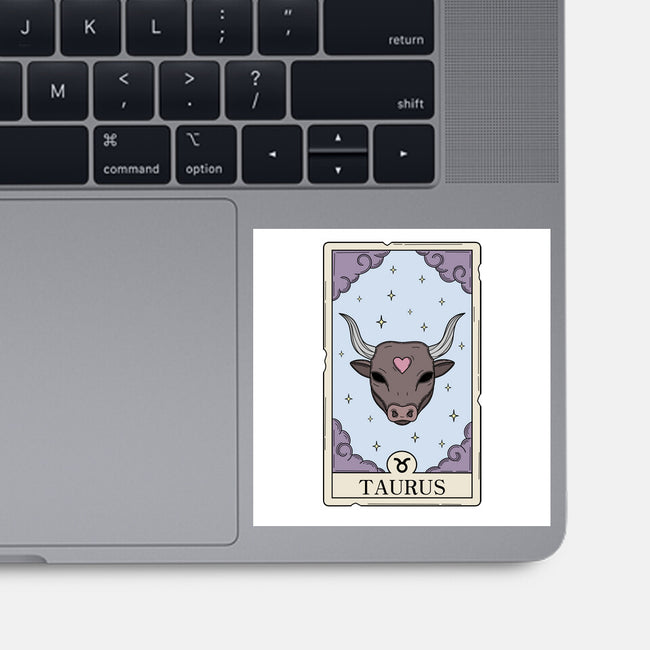 Taurus Card-None-Glossy-Sticker-Maria