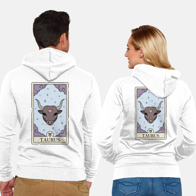 Taurus Card-Unisex-Zip-Up-Sweatshirt-Maria
