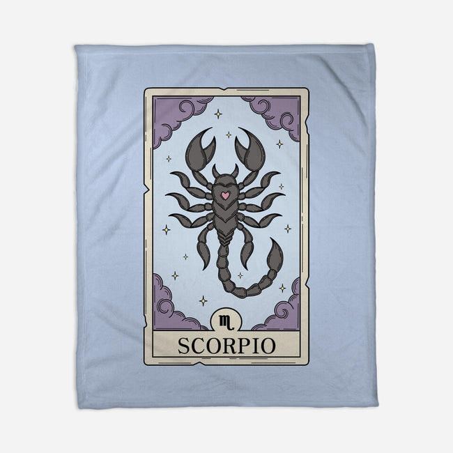 Scorpio Card-None-Fleece-Blanket-Maria