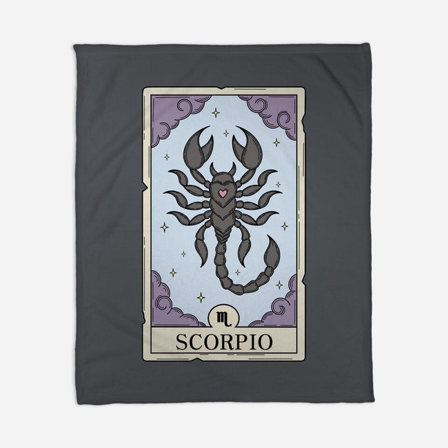 Scorpio Card-None-Fleece-Blanket-Maria