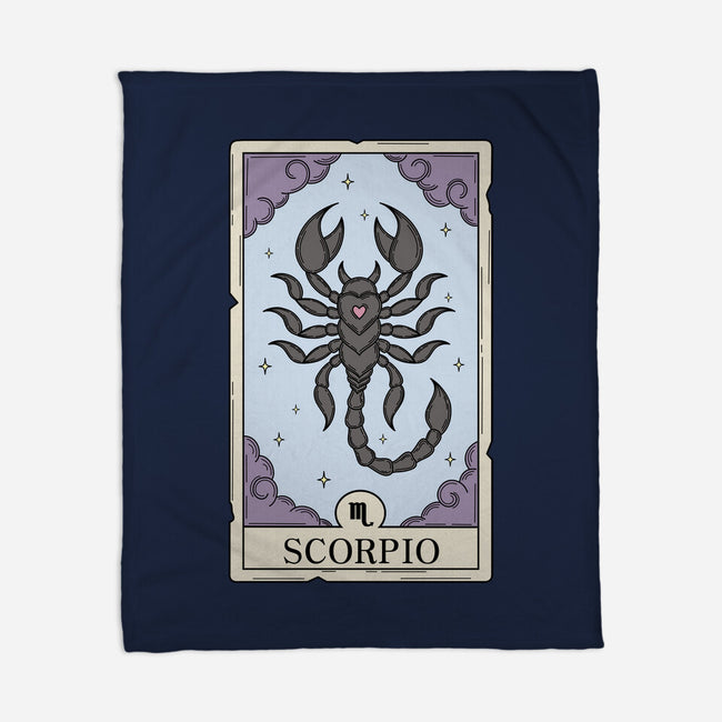 Scorpio Card-None-Fleece-Blanket-Maria