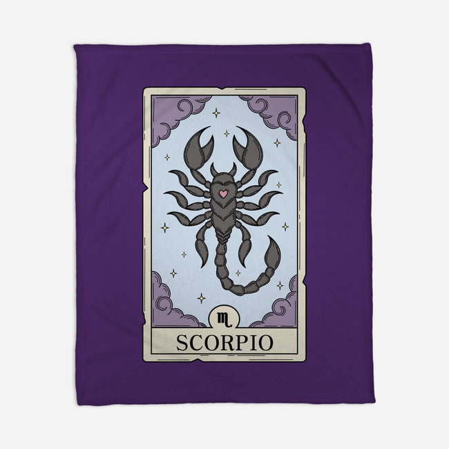 Scorpio Card-None-Fleece-Blanket-Maria
