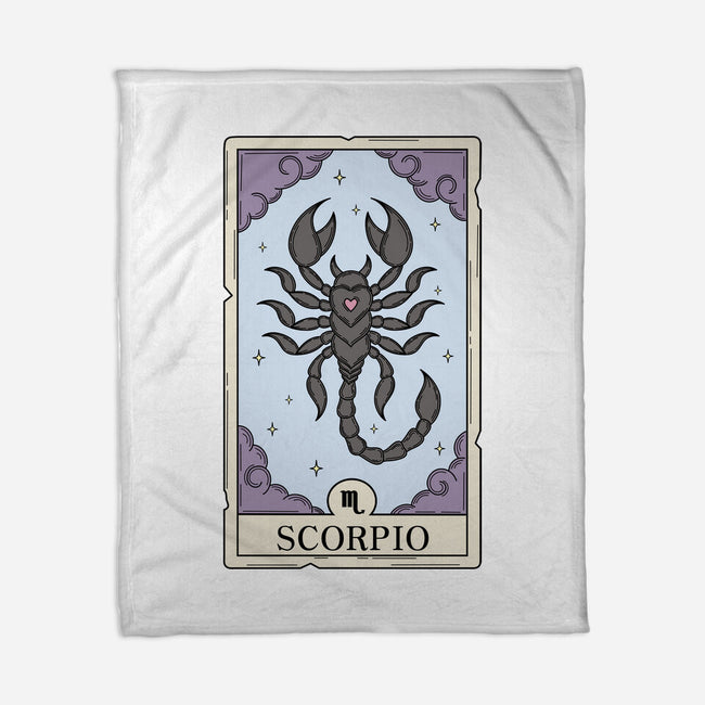 Scorpio Card-None-Fleece-Blanket-Maria