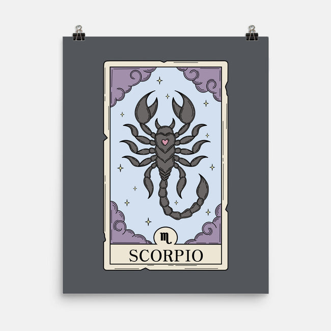 Scorpio Card-None-Matte-Poster-Maria