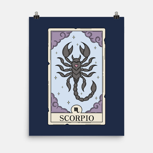 Scorpio Card-None-Matte-Poster-Maria