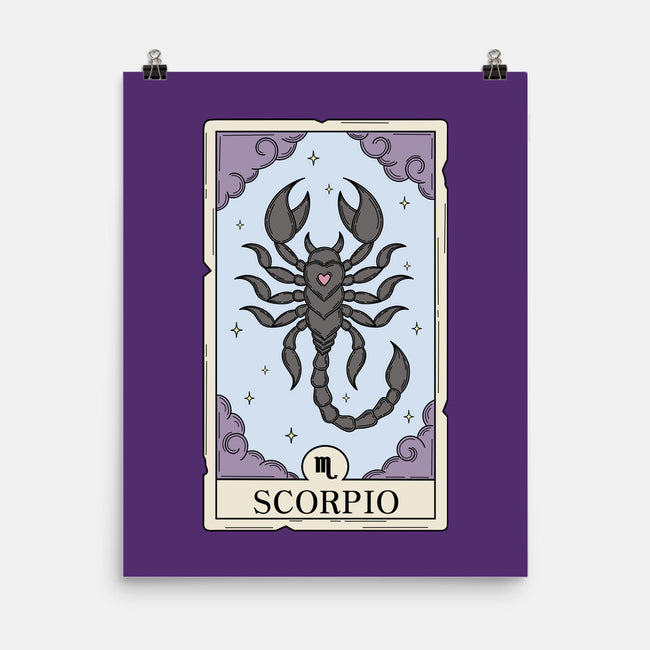 Scorpio Card-None-Matte-Poster-Maria