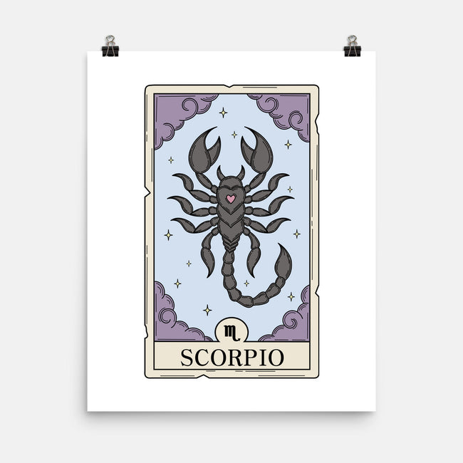 Scorpio Card-None-Matte-Poster-Maria
