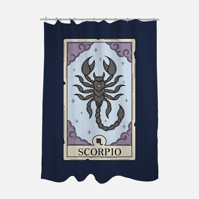 Scorpio Card-None-Polyester-Shower Curtain-Maria