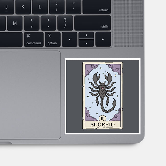 Scorpio Card-None-Glossy-Sticker-Maria