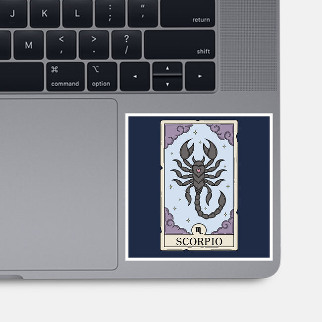 Scorpio Card-None-Glossy-Sticker-Maria