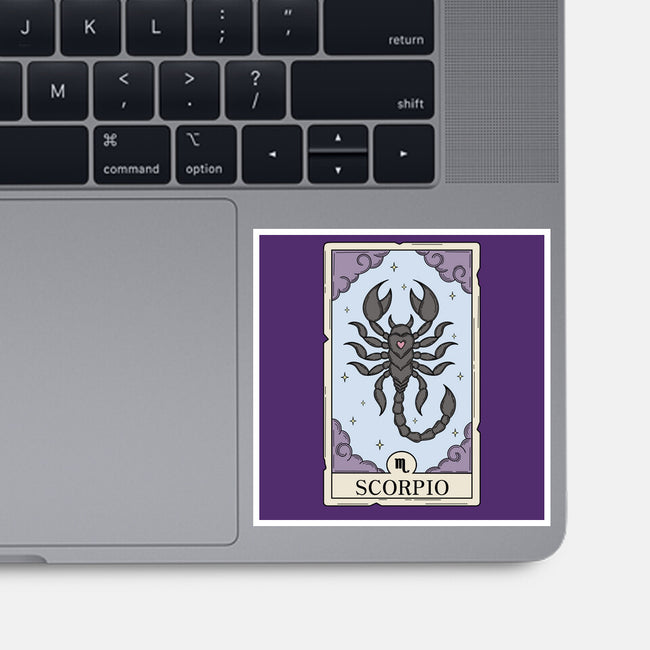 Scorpio Card-None-Glossy-Sticker-Maria