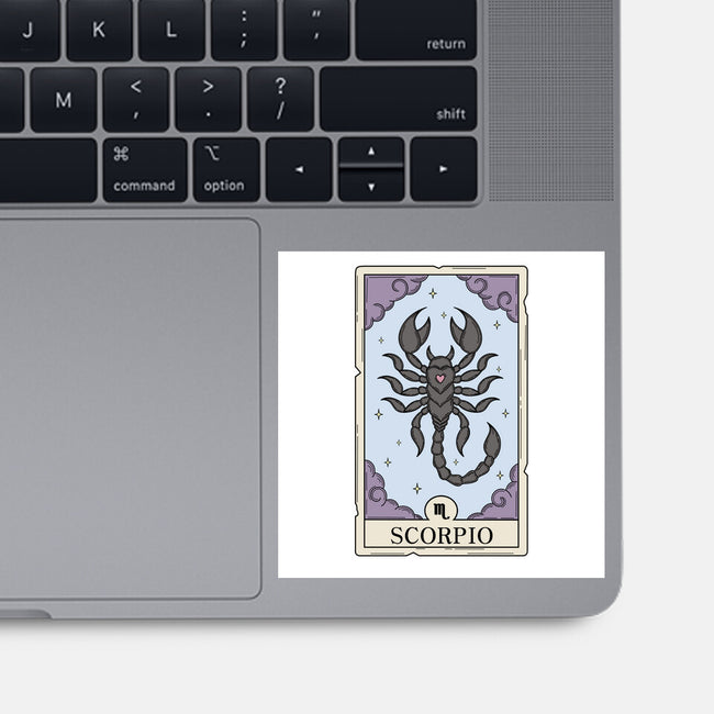 Scorpio Card-None-Glossy-Sticker-Maria