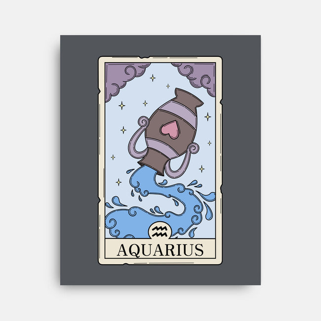 Aquarius Card-None-Stretched-Canvas-Maria