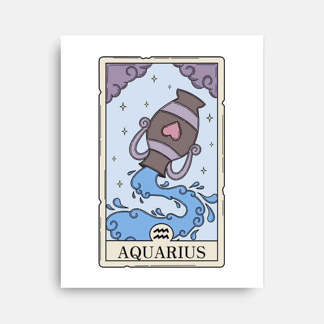 Aquarius Card-None-Stretched-Canvas-Maria