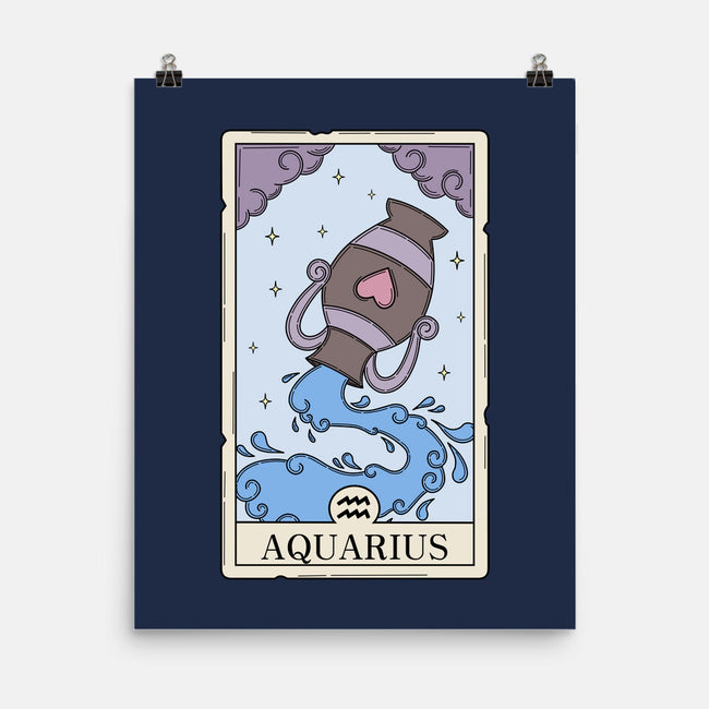 Aquarius Card-None-Matte-Poster-Maria
