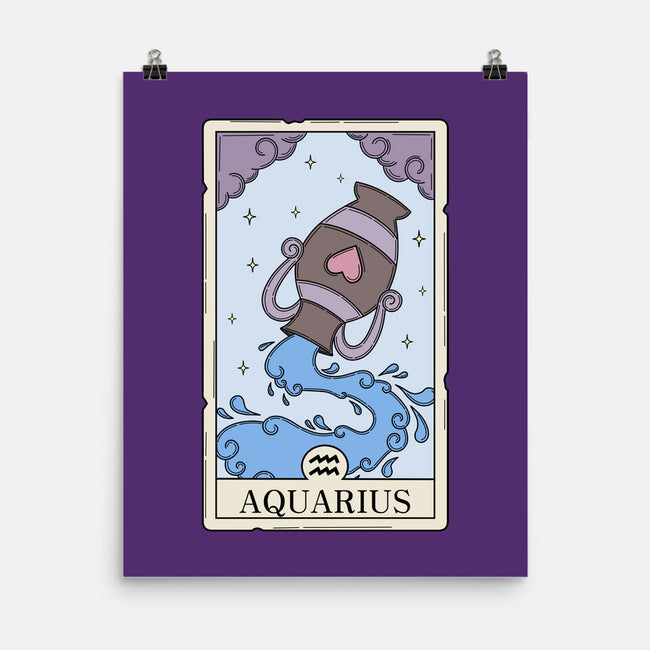 Aquarius Card-None-Matte-Poster-Maria