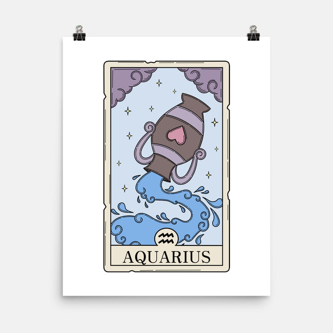 Aquarius Card-None-Matte-Poster-Maria