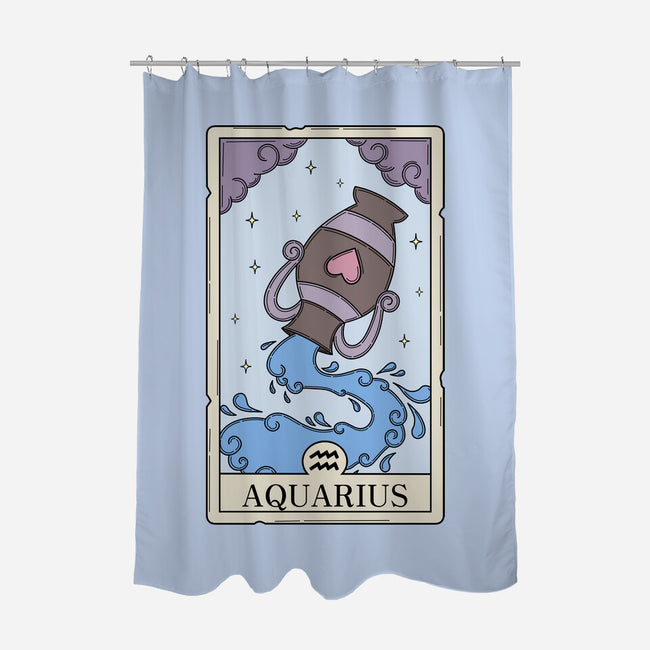 Aquarius Card-None-Polyester-Shower Curtain-Maria