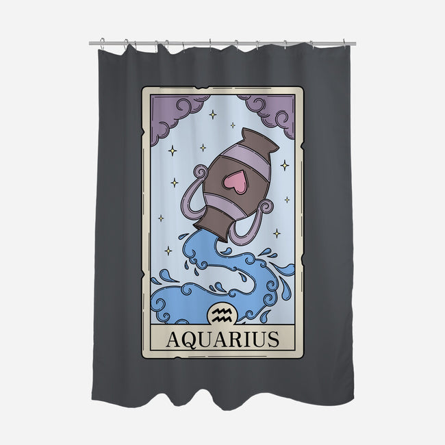 Aquarius Card-None-Polyester-Shower Curtain-Maria