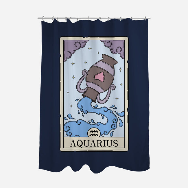 Aquarius Card-None-Polyester-Shower Curtain-Maria