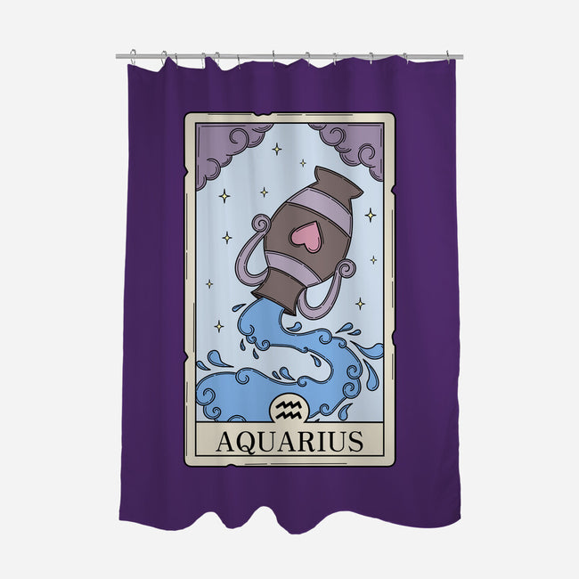 Aquarius Card-None-Polyester-Shower Curtain-Maria