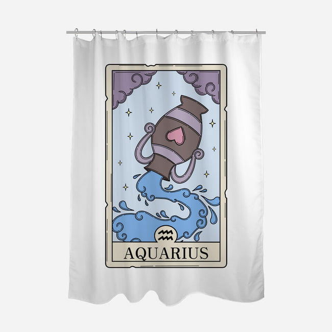 Aquarius Card-None-Polyester-Shower Curtain-Maria