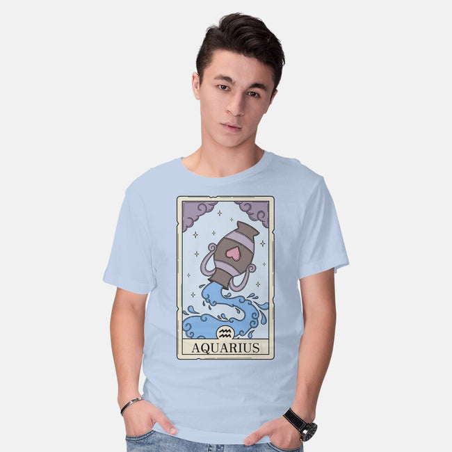 Aquarius Card-Mens-Basic-Tee-Maria