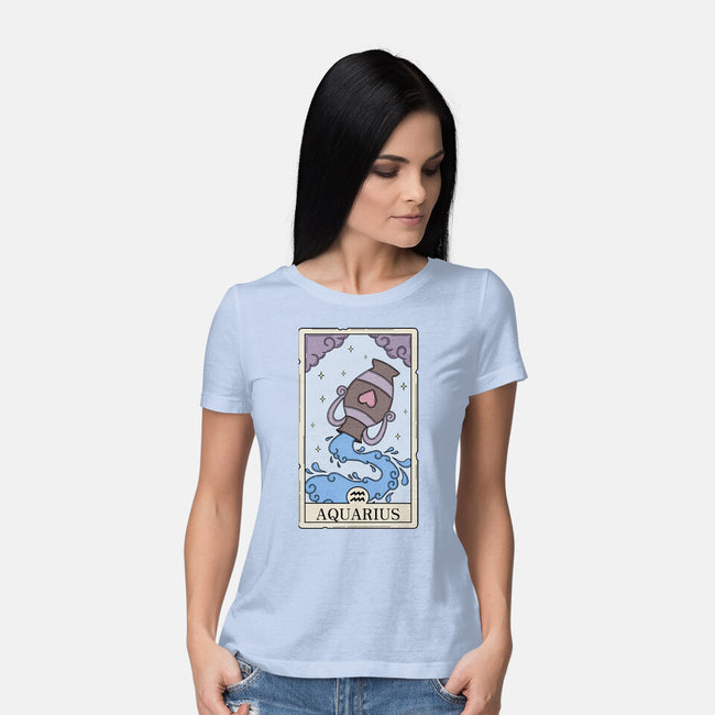 Aquarius Card-Womens-Basic-Tee-Maria