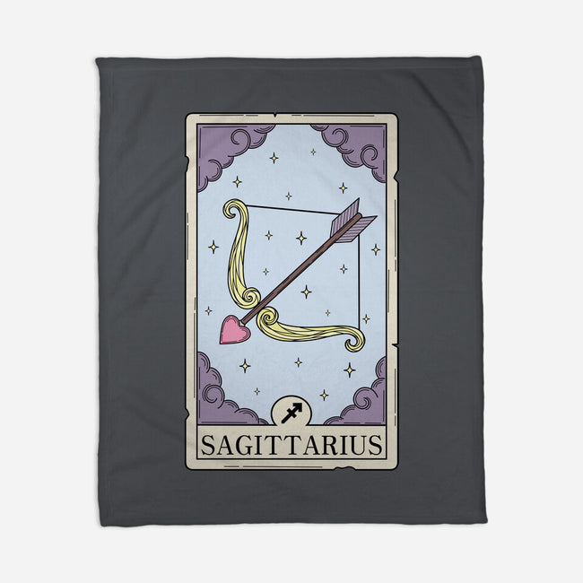 Sagittarius Card-None-Fleece-Blanket-Maria