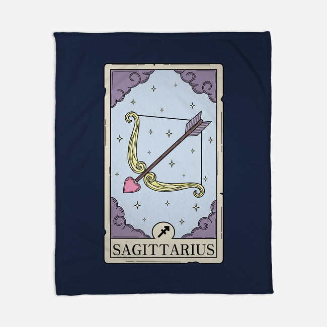 Sagittarius Card-None-Fleece-Blanket-Maria