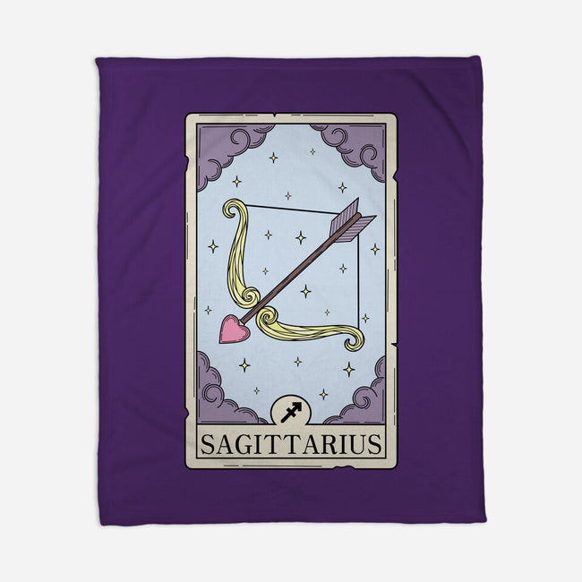 Sagittarius Card-None-Fleece-Blanket-Maria
