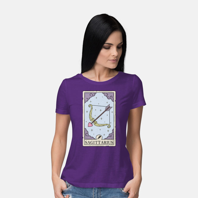 Sagittarius Card-Womens-Basic-Tee-Maria