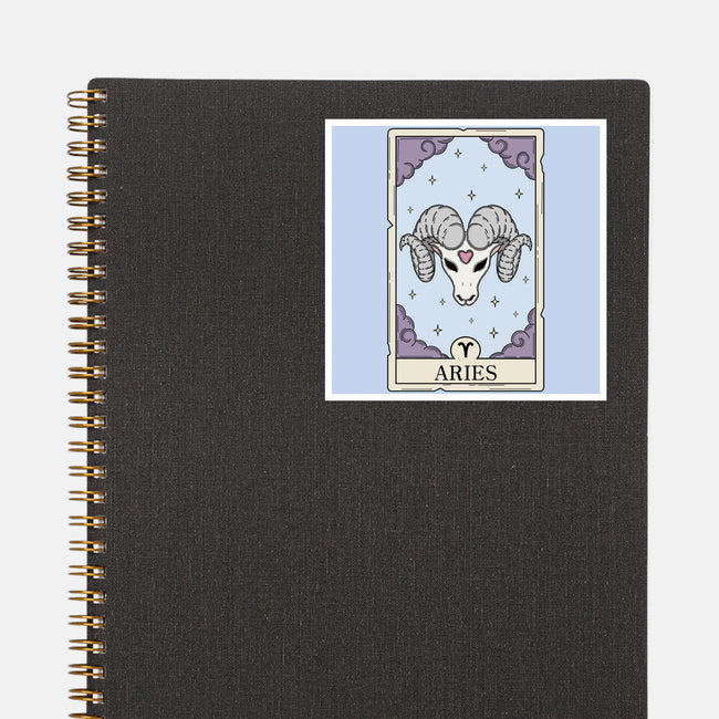 Aries Card-None-Glossy-Sticker-Maria