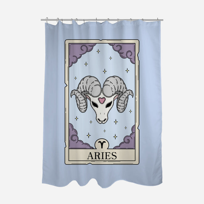 Aries Card-None-Polyester-Shower Curtain-Maria