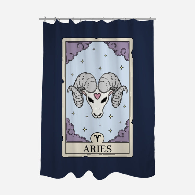 Aries Card-None-Polyester-Shower Curtain-Maria