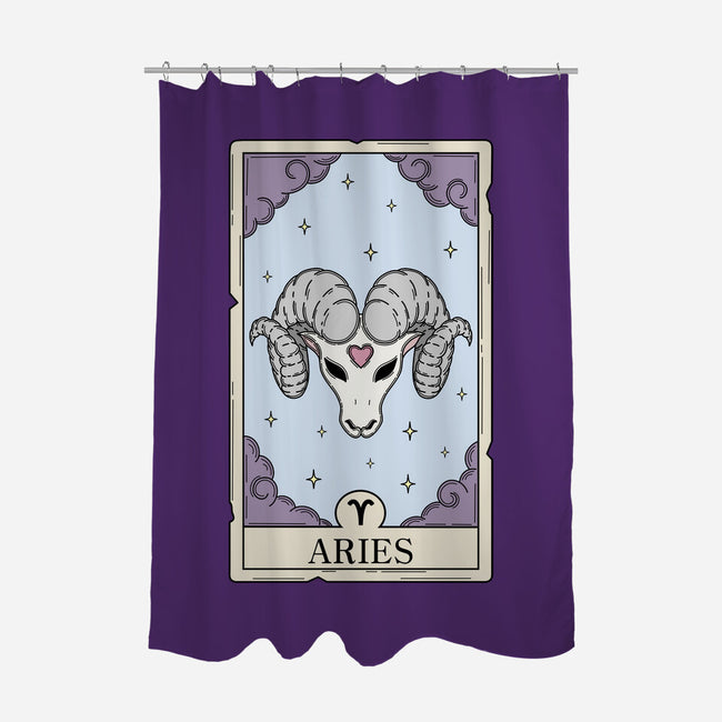 Aries Card-None-Polyester-Shower Curtain-Maria
