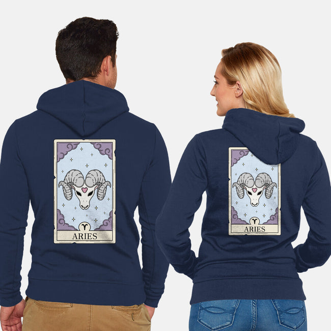 Aries Card-Unisex-Zip-Up-Sweatshirt-Maria