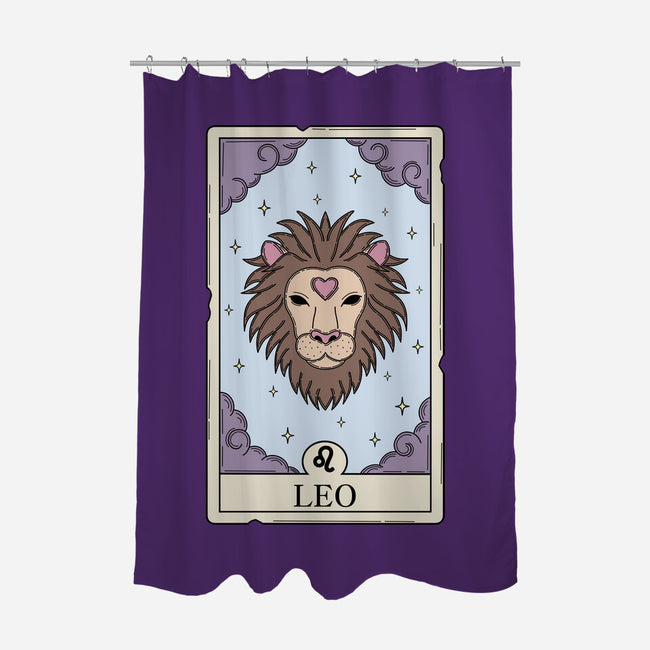 Leo Card-None-Polyester-Shower Curtain-Maria